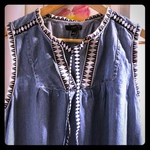 J.Crew loose denim dress